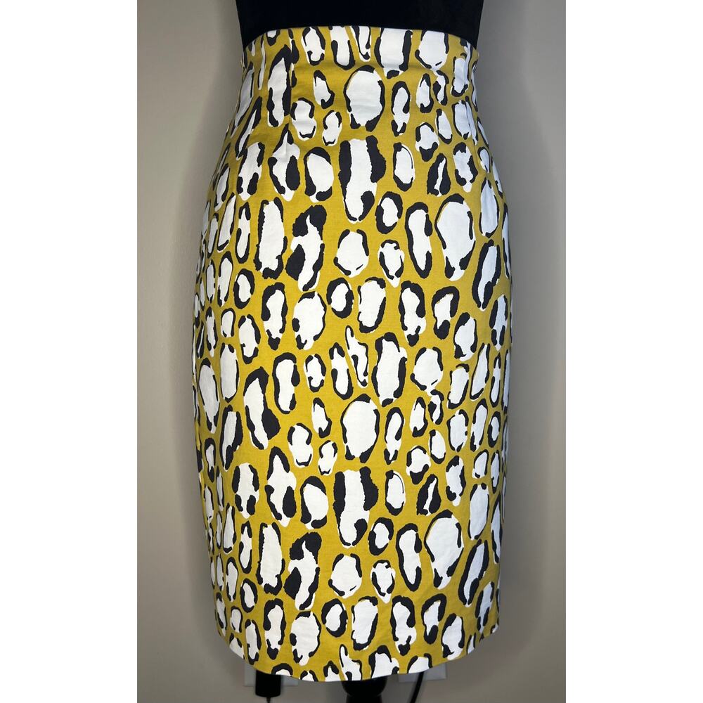 Boden Richmond Animal Print Pencil Skirt sz 6P
